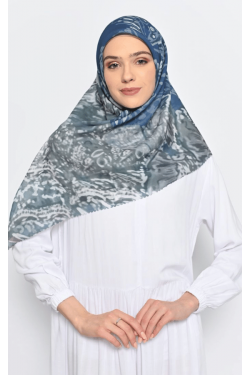 Hijab Segi Empat Monarch Butterfly Navy